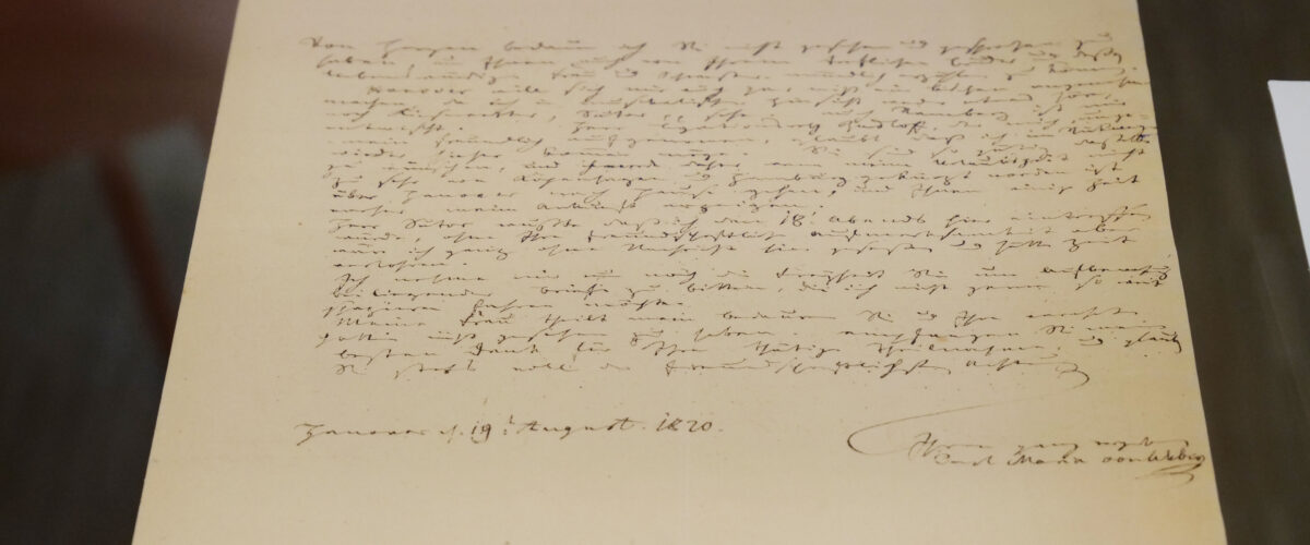 Brief von Carl-Maria-von Weber an Berhnhard Hausmann